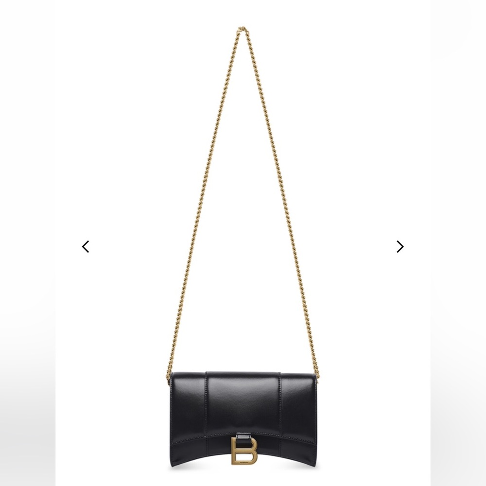 Balenciaga Women's Hourglass Wallet On Chain Box In B… Gem